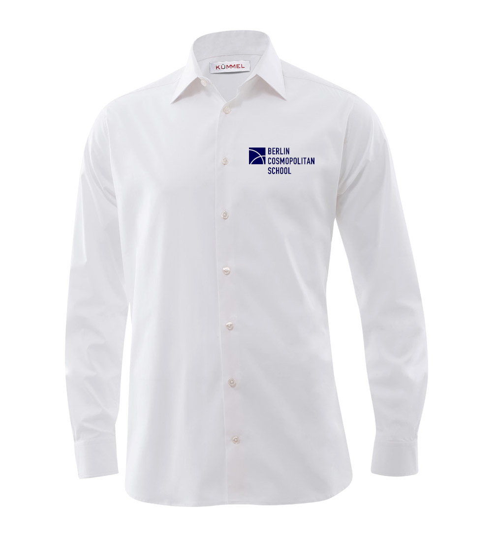 Stretchhemd, langarm slim fit Teens/Erw. 37/8-47/8