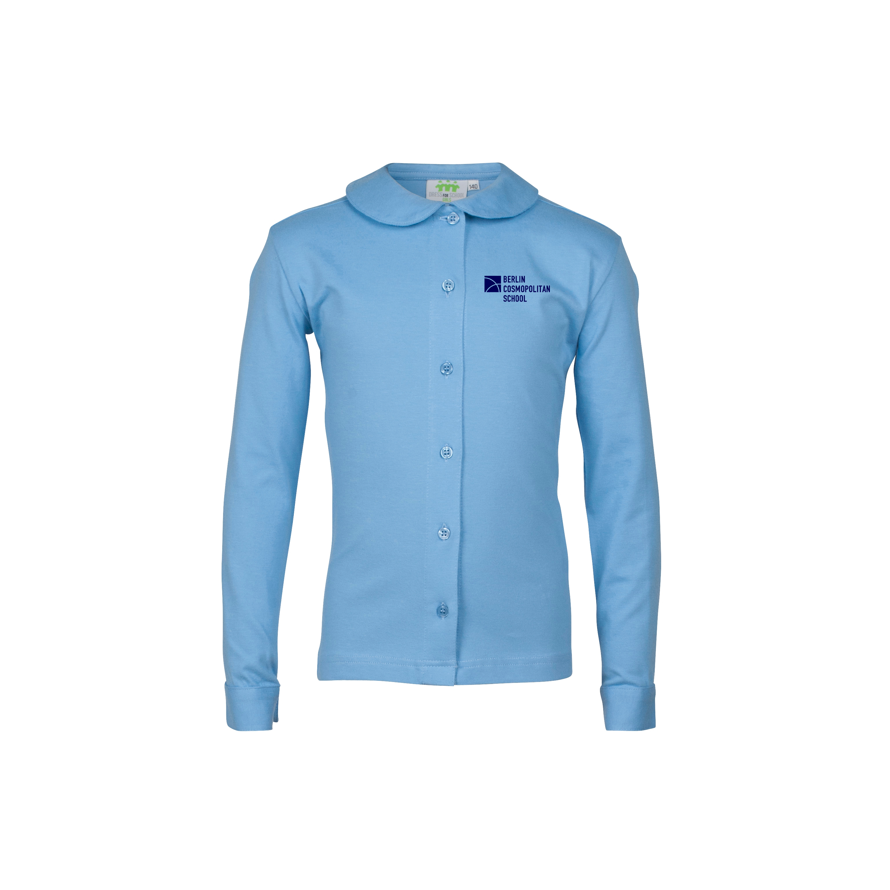 Jerseybluse, langarm, Mädchen