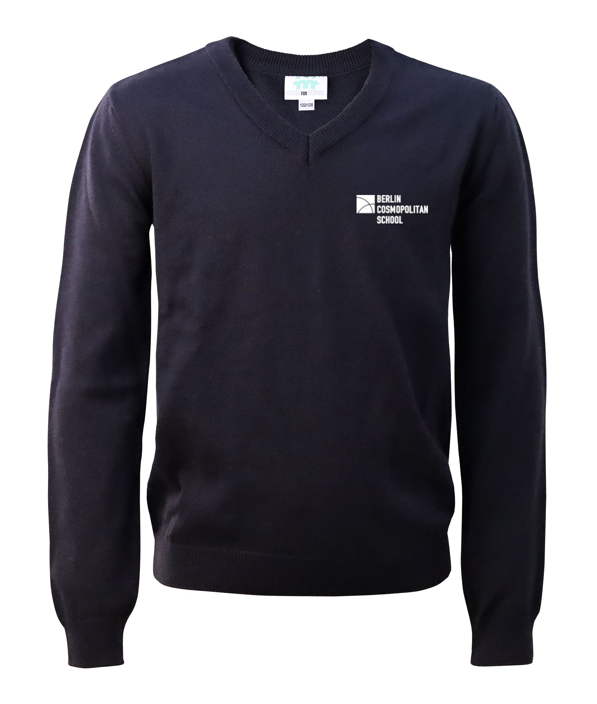 Strickpullover, V-Ausschnitt, Teens/Erw. XS-XXL